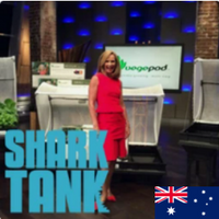 Image of Australian Shark Tank with Australian flag