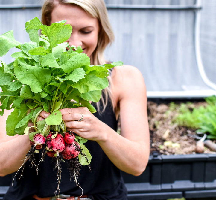 Pod To Plate: Georgia Barnes' Garlic-Roasted Radishes