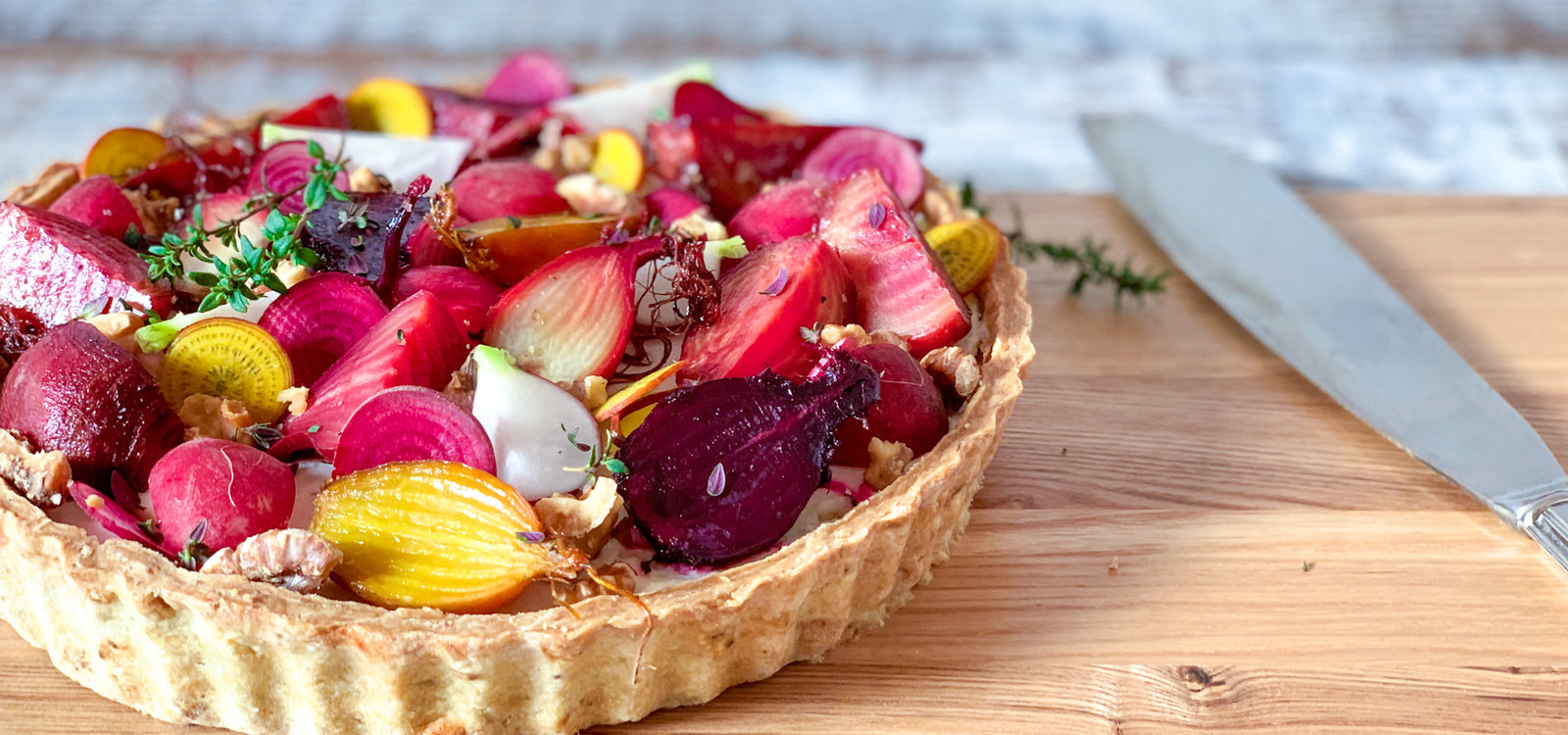 Pod-to-Plate: Sam Goodwin's Heirloom Beetroot Tart with Blue Cheese Pastry