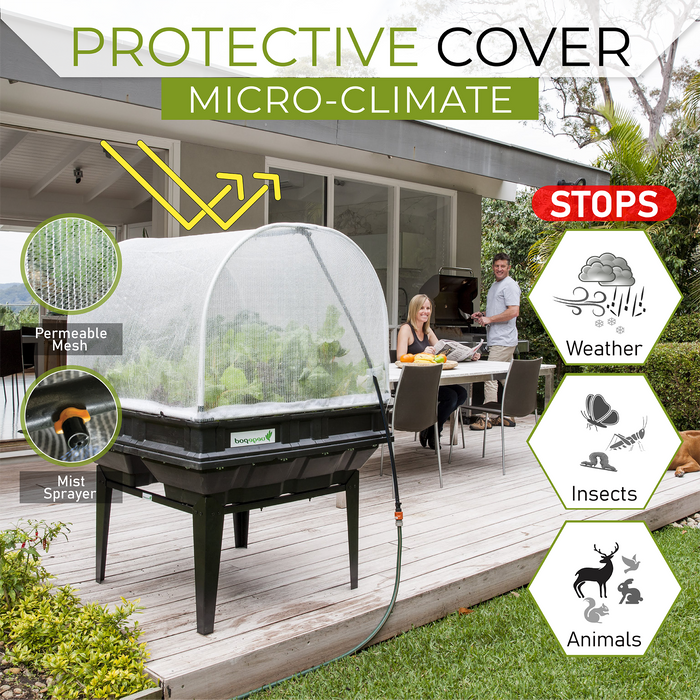 Medium Raised Garden Bed with Garden Cover Vegepod Australia