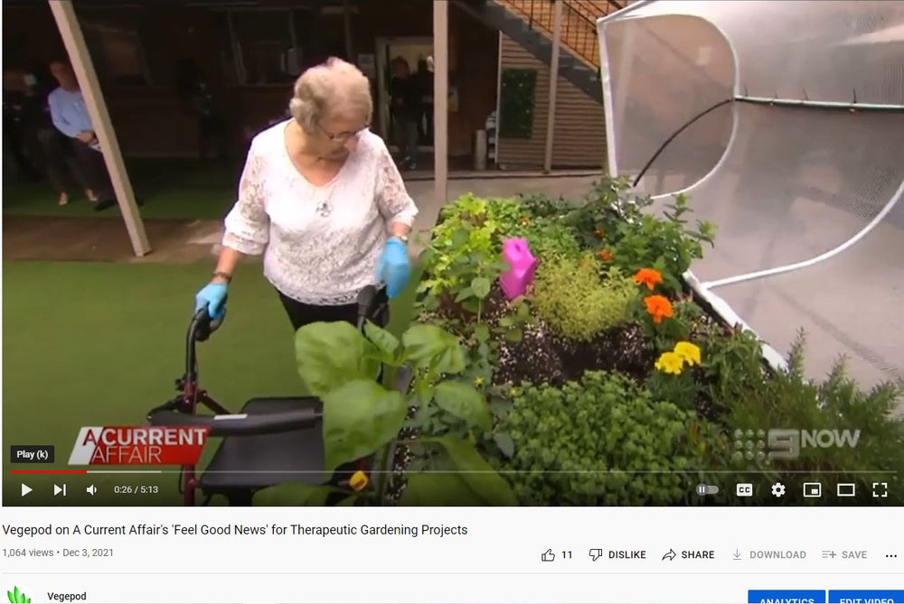 A Current Affair Vegepod Elder-care & Therapeutic Gardens
